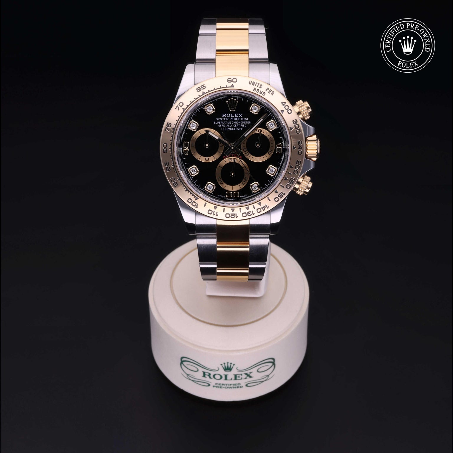Rolex CPO Daytona M116503 front on white background