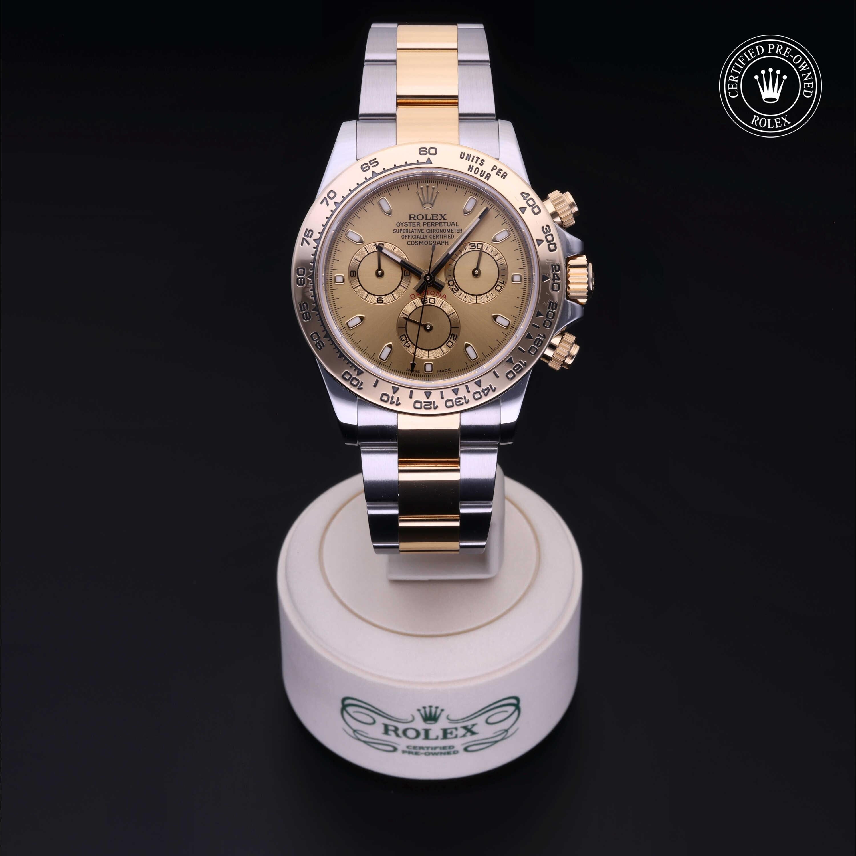 Rolex CPO Daytona M116503 front on white background
