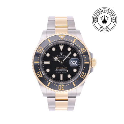 Rolex CPO Sea-Dweller M126603 front on white background