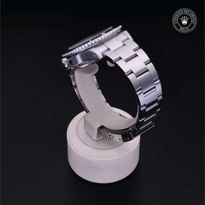Rolex Certified Pre-owned Sea-Dweller M16600-0003 front on black background