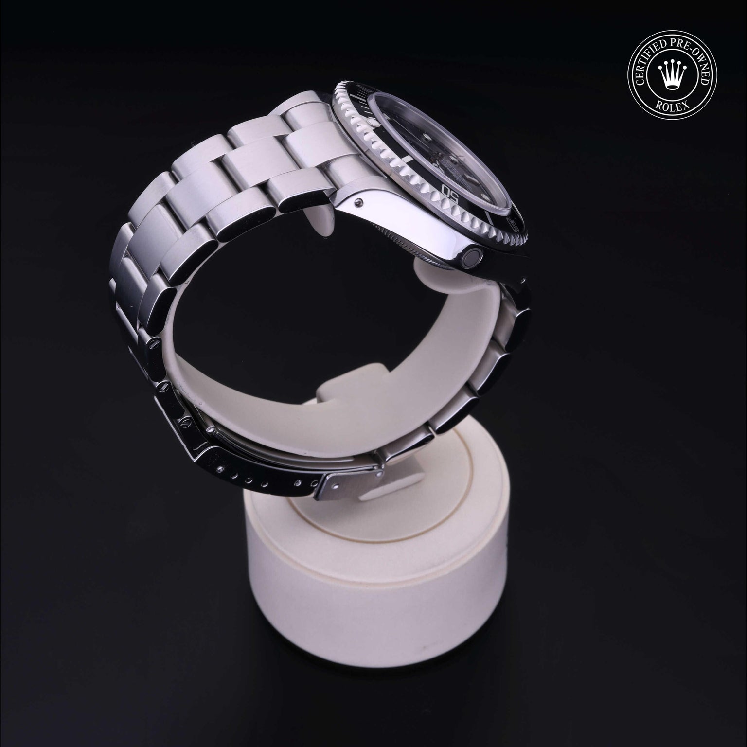 Rolex Certified Pre-owned Sea-Dweller M16600-0003 front on black background