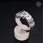 Rolex Certified Pre-owned Oyster Perpetual M15200-0009 front on black background
