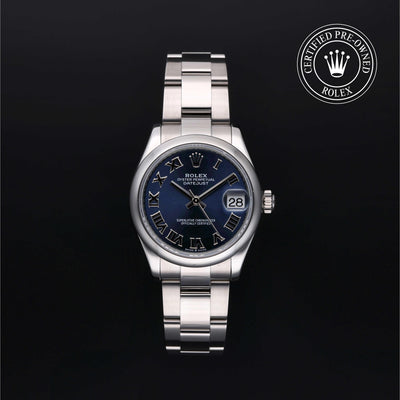 Rolex Certified Pre-owned Lady Datejust M278240-0017 front on black background