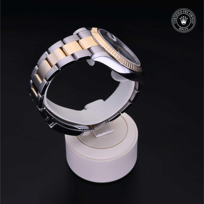 Rolex Certified Pre-owned Datejust M116333-0001 front on black background