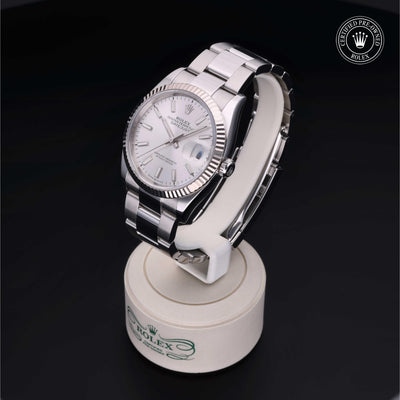Rolex CPO Datejust M126234 front on white background