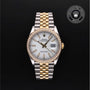Rolex Certified Pre-owned Datejust M126283RBR-0019 front on black background