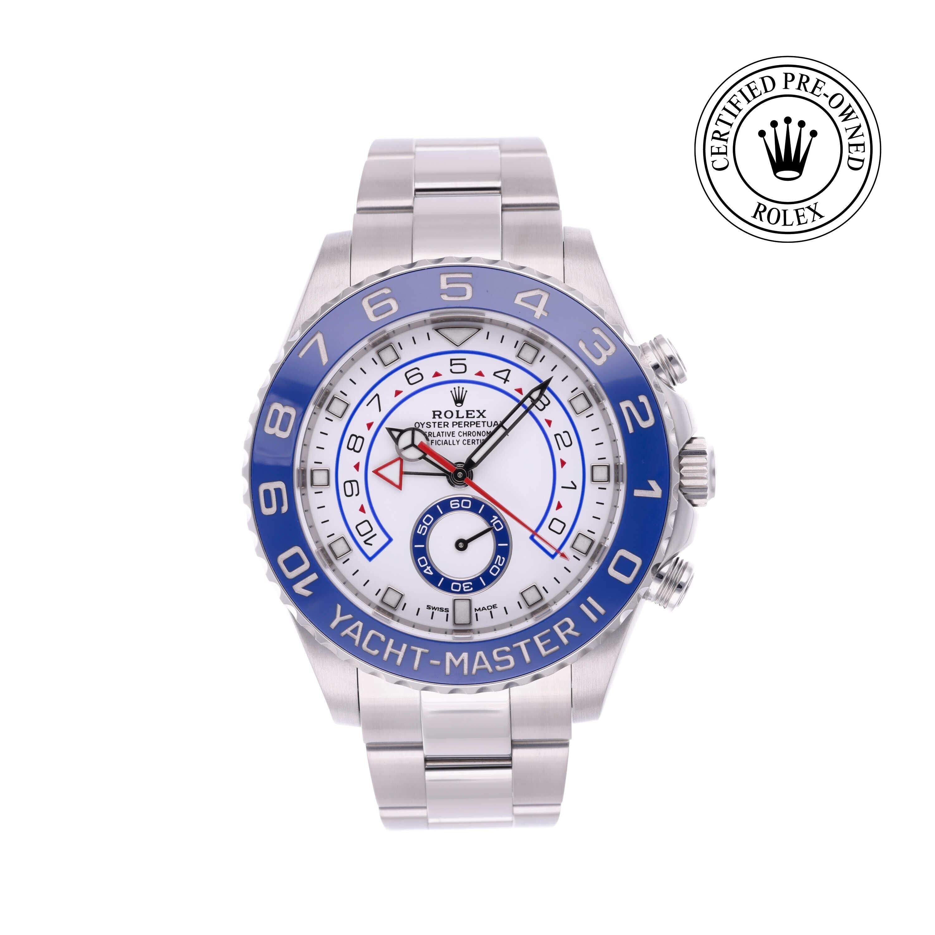 Rolex CPO Yacht-Master M116680 front on white background