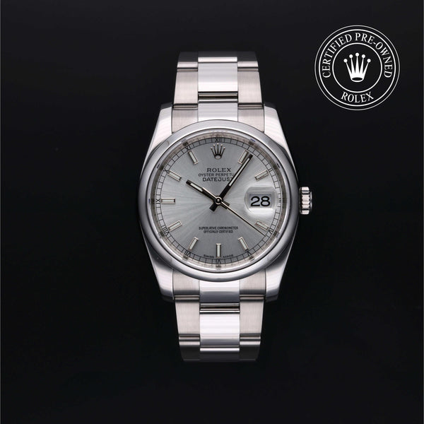 Rolex CPO Datejust M116200 front on white background