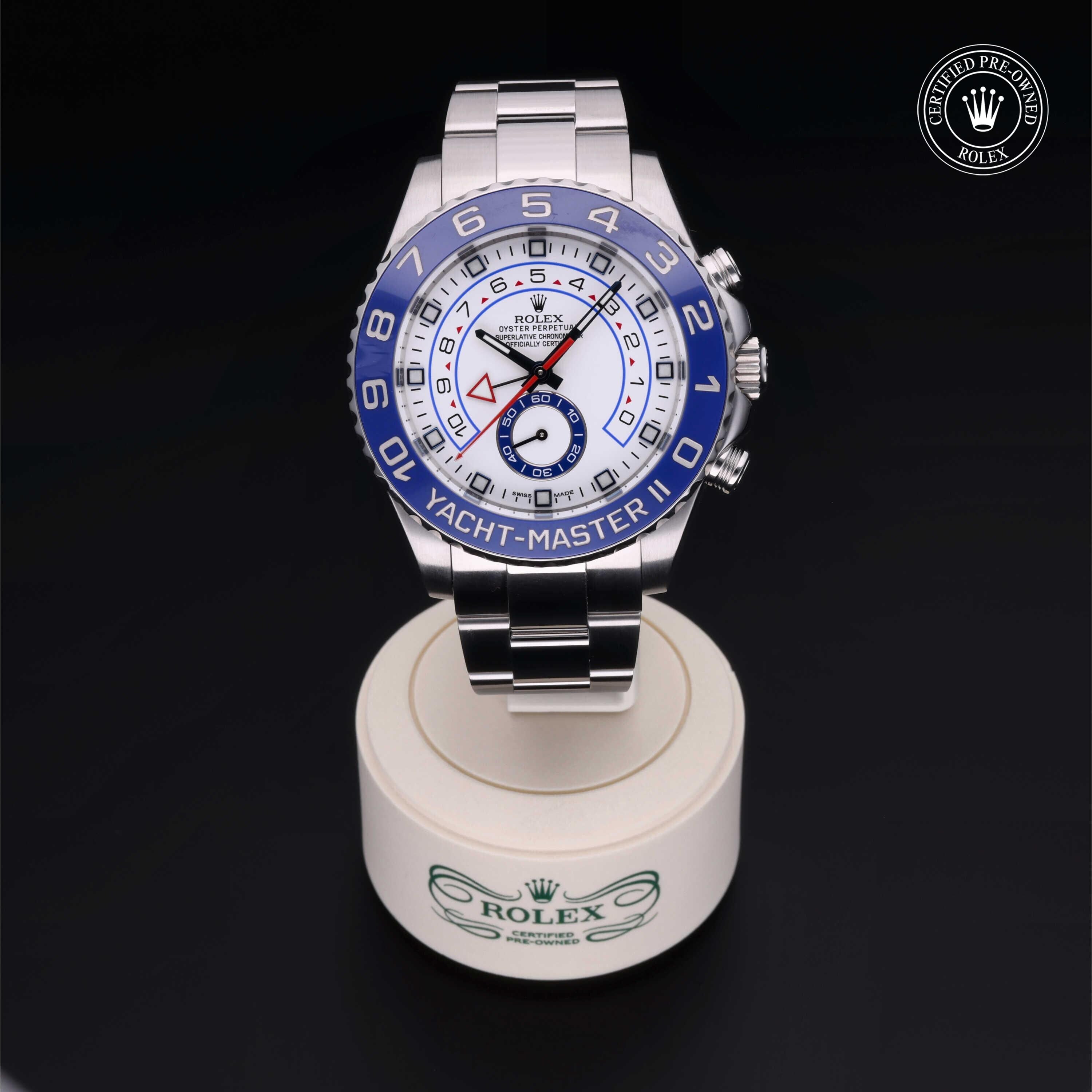 Rolex CPO Yacht-Master M116680 front on white background