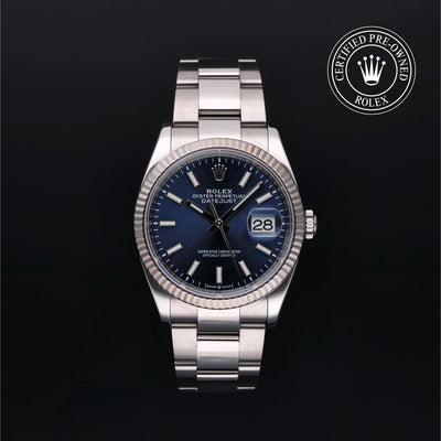 Rolex CPO Datejust M126234 front on white background