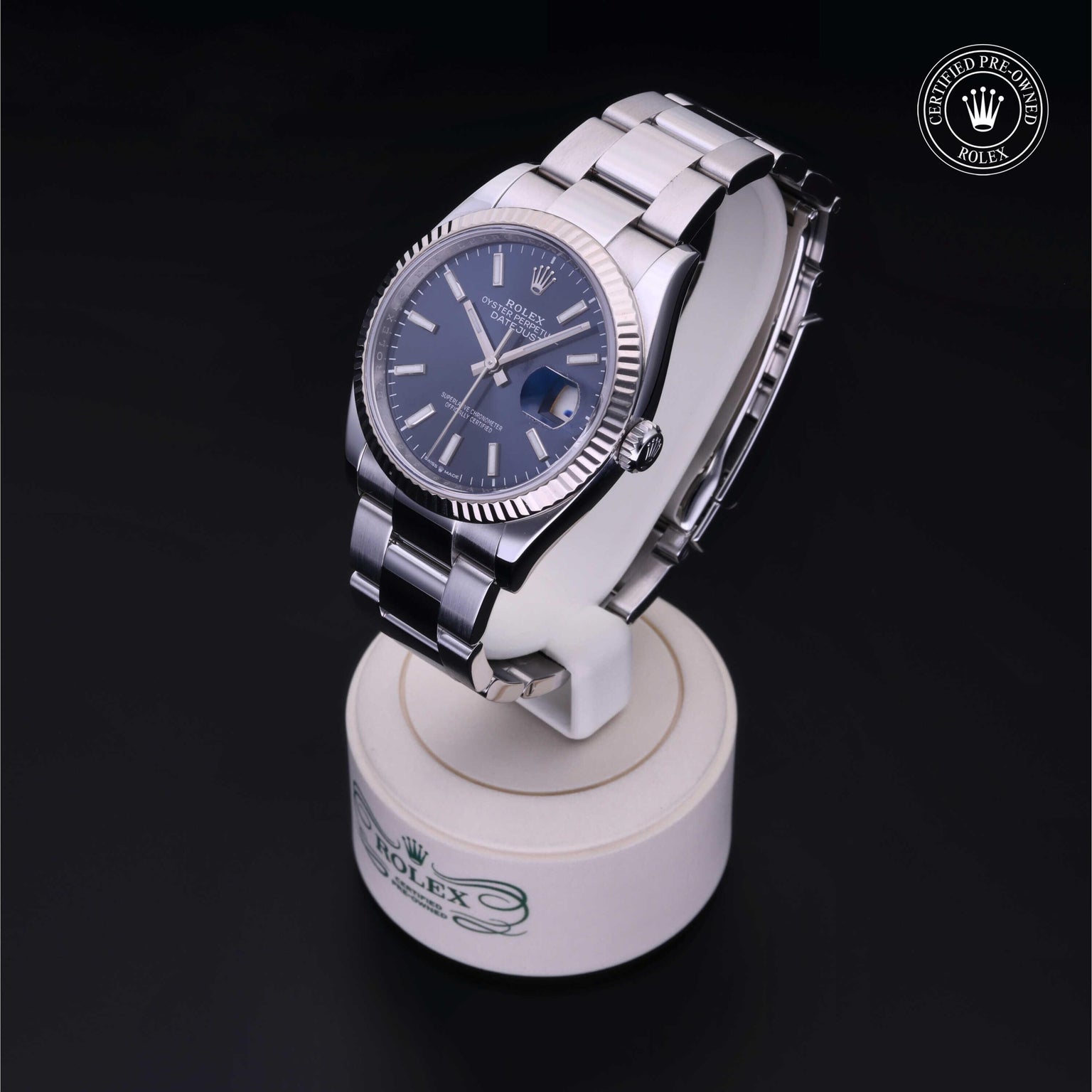 Rolex CPO Datejust M126234 front on white background