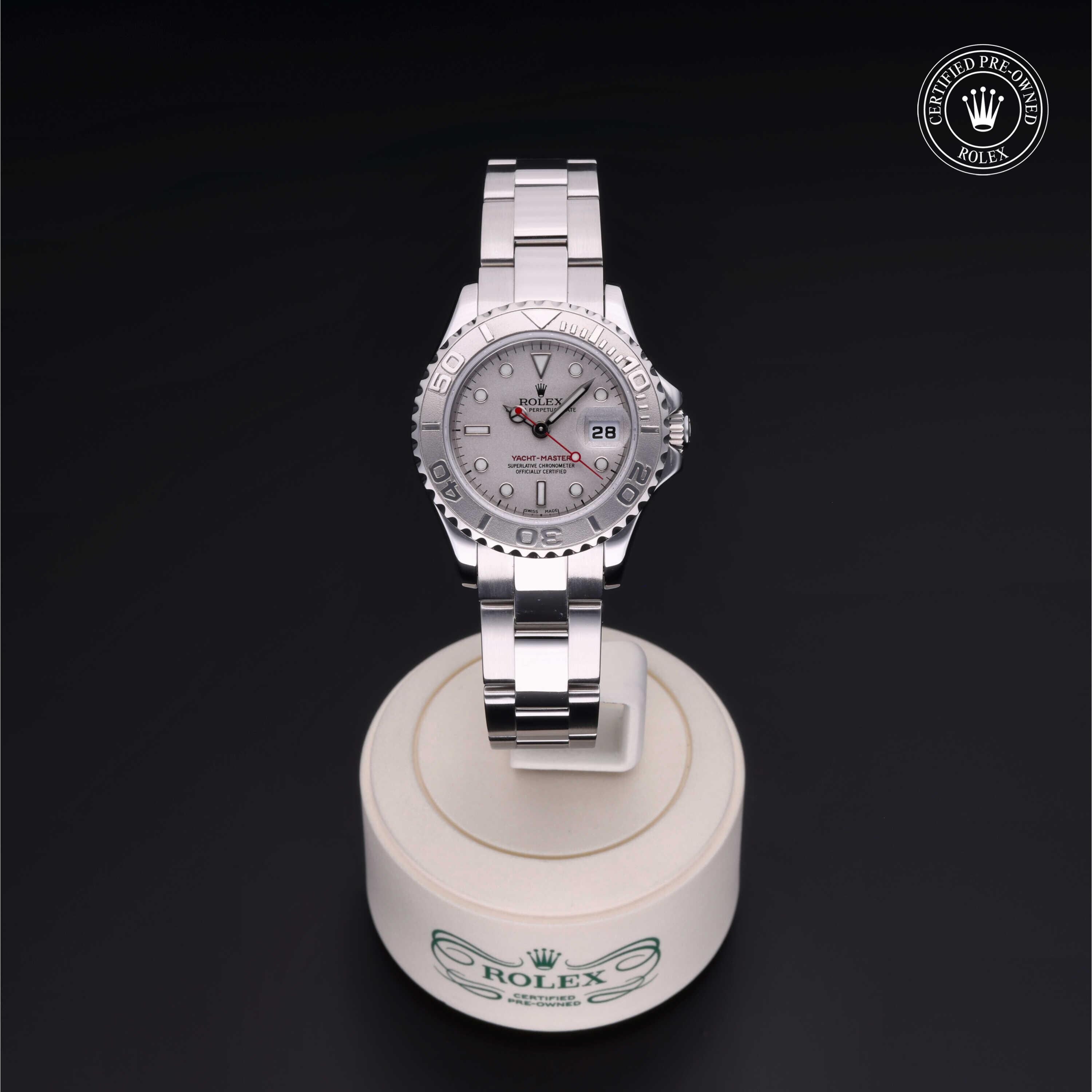 Rolex CPO Yacht-Master M169622 front on white background