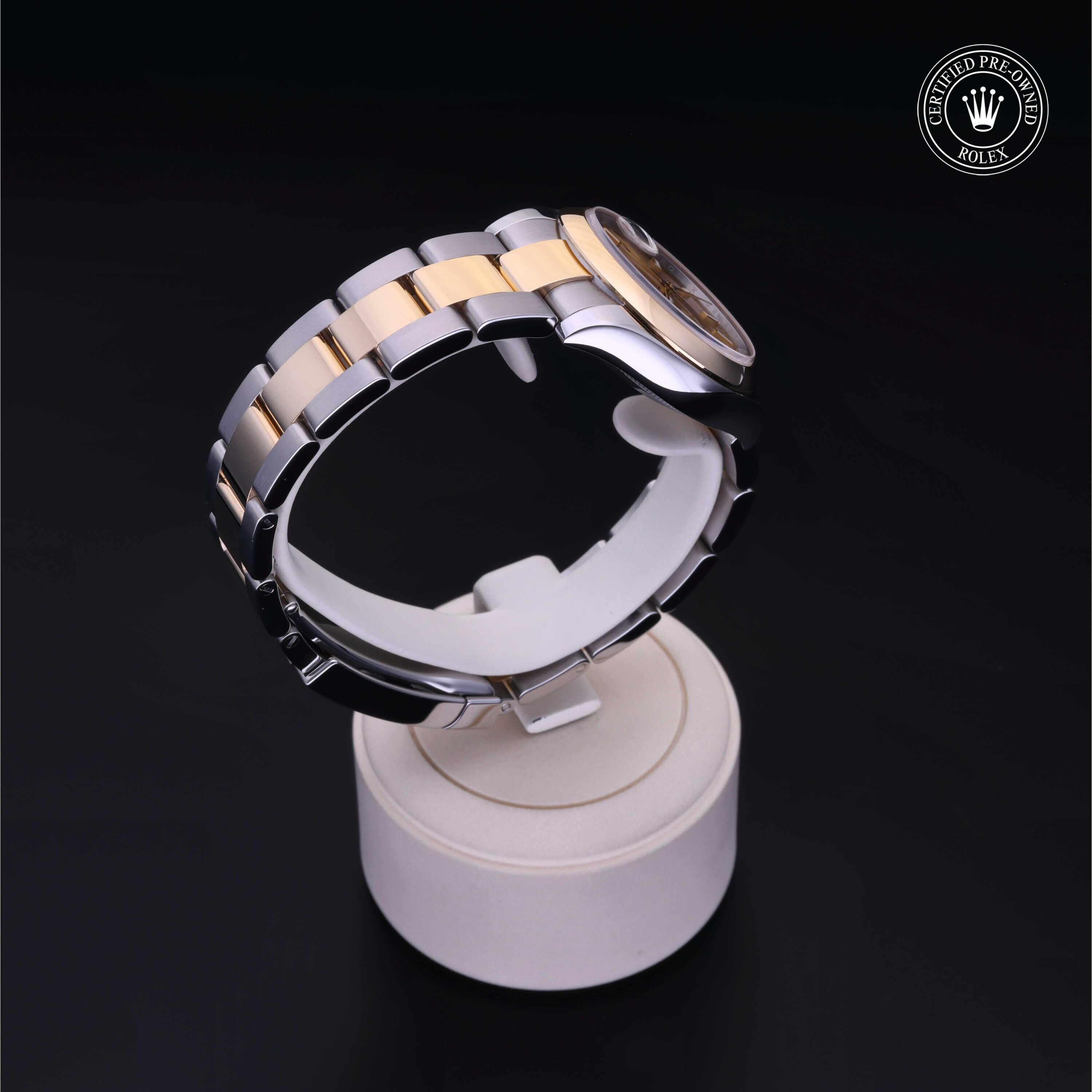 Rolex Certified Pre-owned Lady Datejust M178243-0008 front on black background