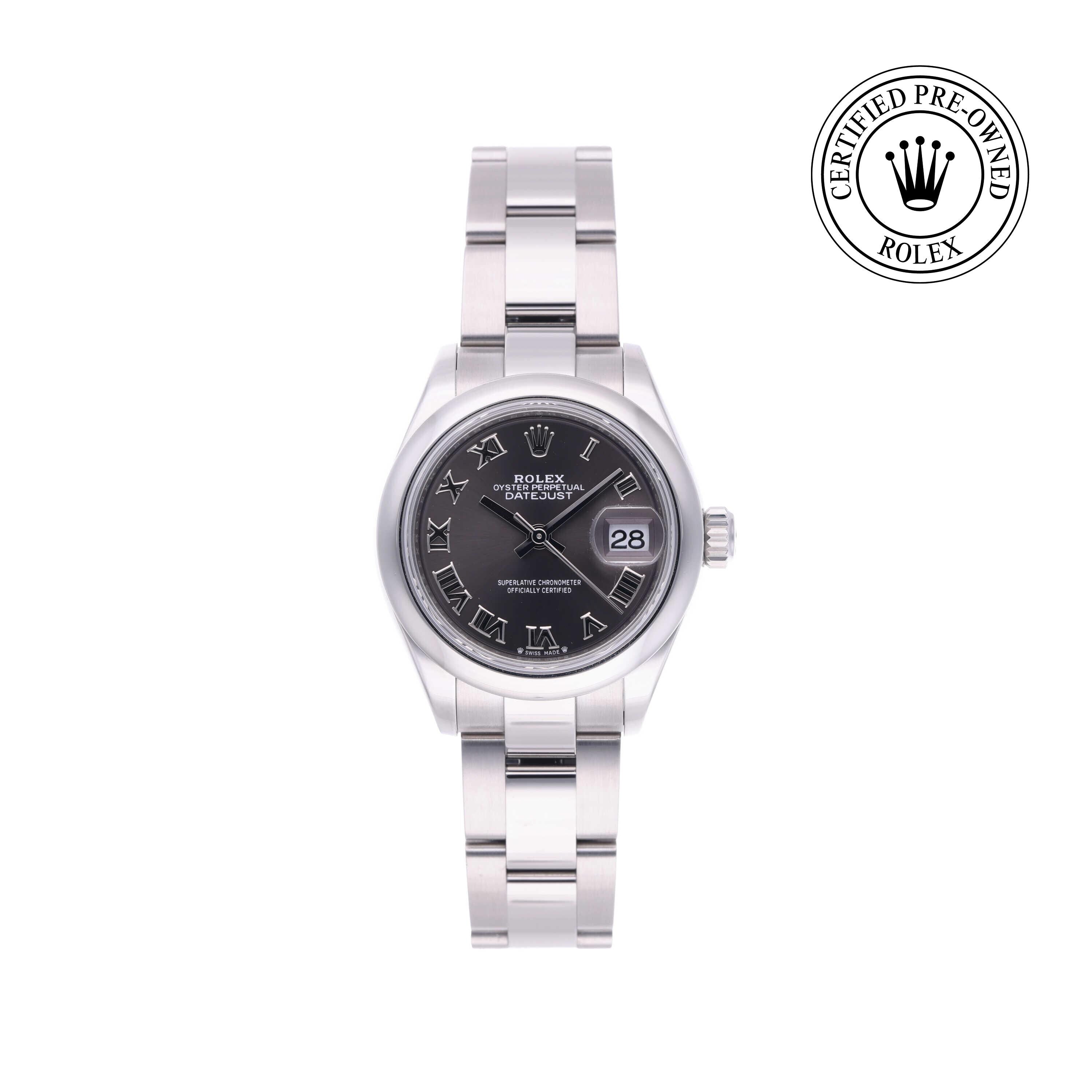 Rolex Certified Pre-owned Lady Datejust M279160-0012 front on white background