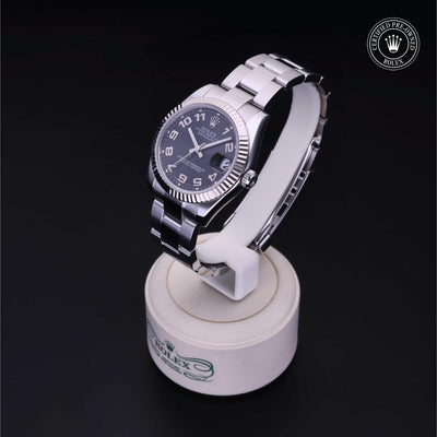 Rolex CPO Lady Datejust M178274 front on white background