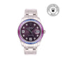 Rolex CPO Pearlmaster M86349SAFUBL front on white background