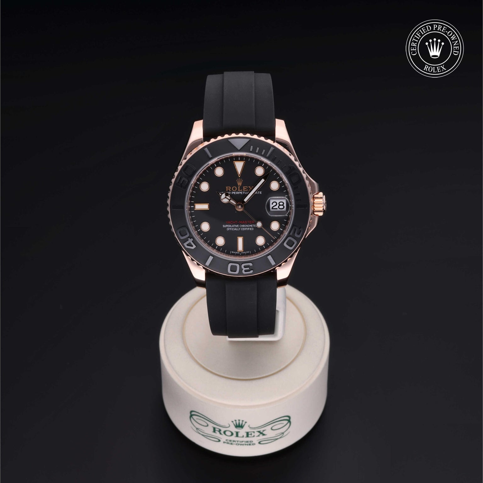 Rolex CPO Yacht-Master M268655 front on white background