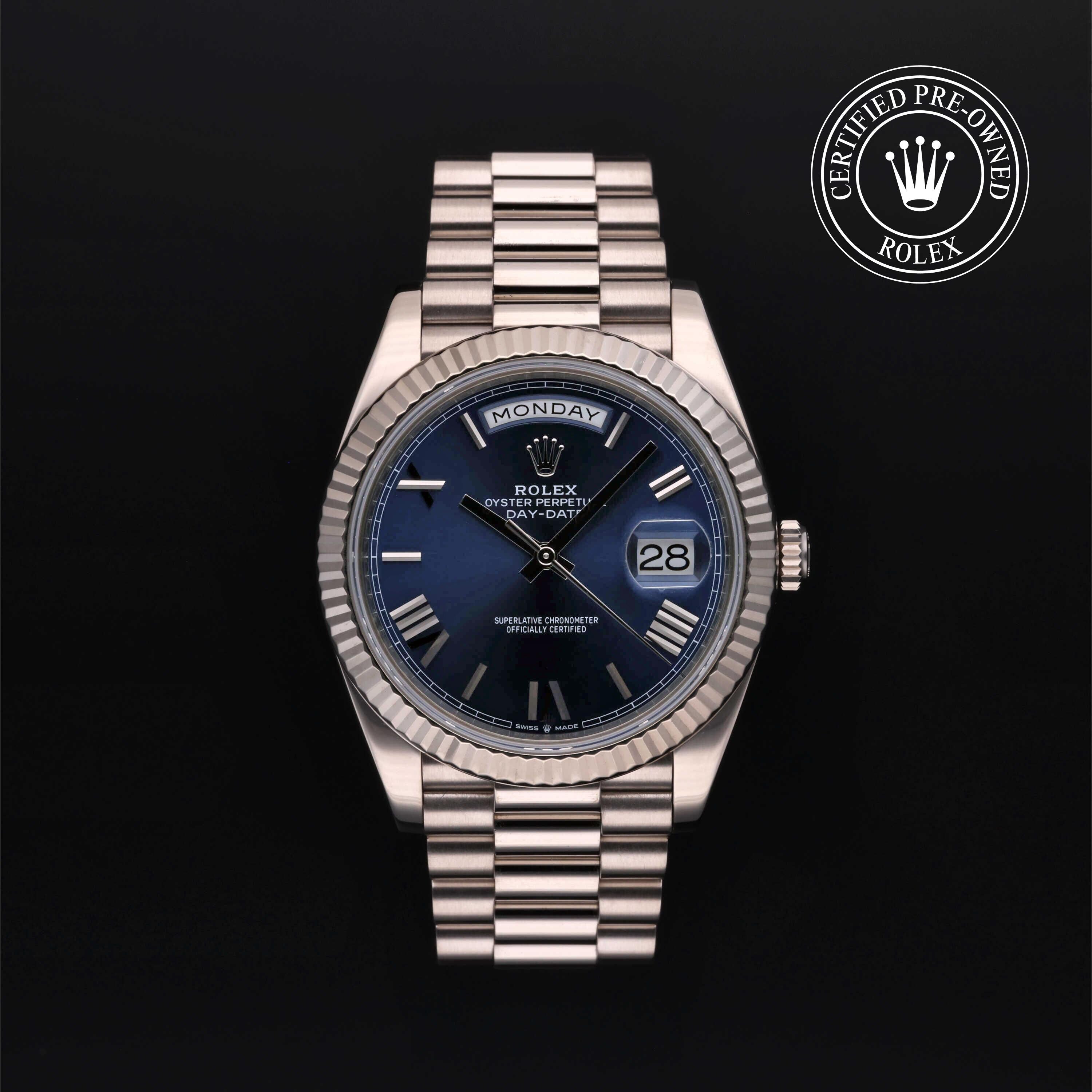 Rolex CPO Day-date M228239 front on white background