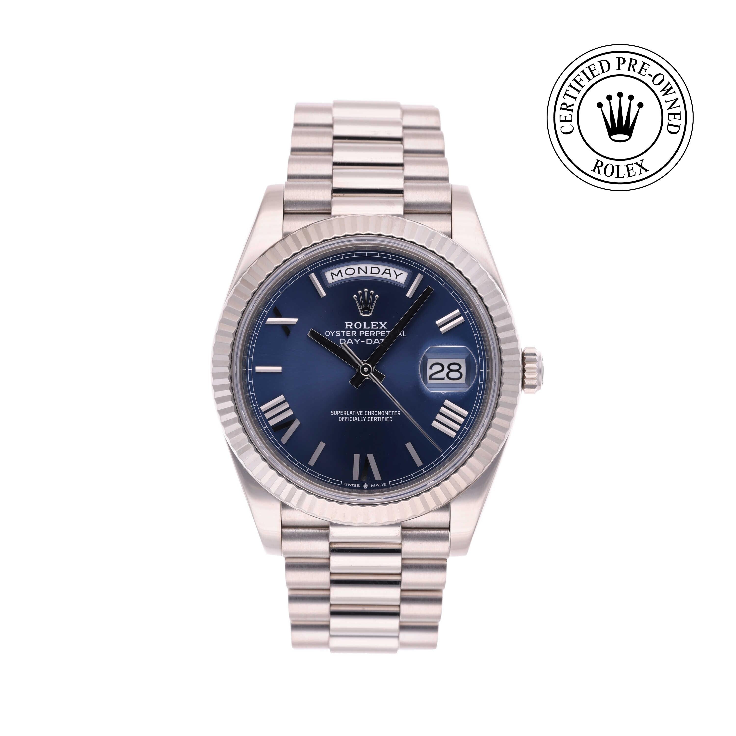 Rolex CPO Day-date M228239 front on white background