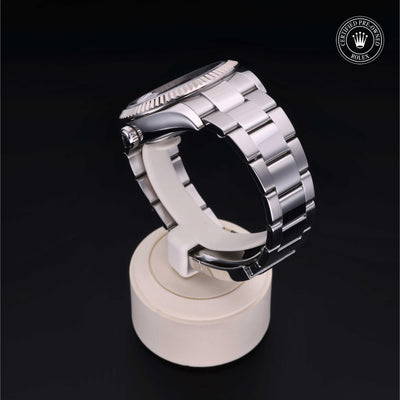 Rolex Certified Pre-owned Sky-Dweller M326934-0005 front on black background