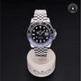 Rolex Certified Pre-owned GMT M126710BLNR-0002 front on black background
