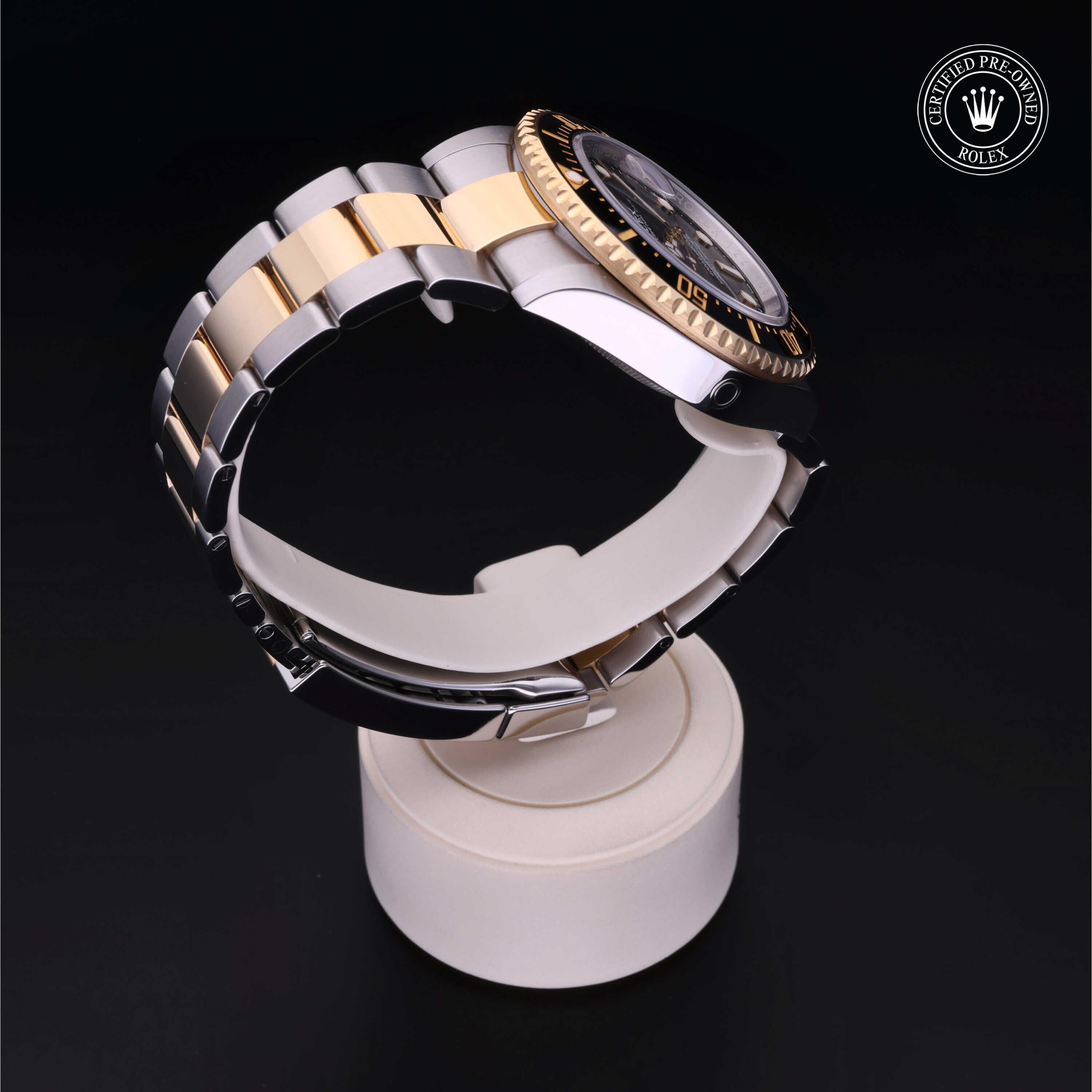 Rolex Certified Pre-owned Sea-Dweller M126603-0001 front on black background