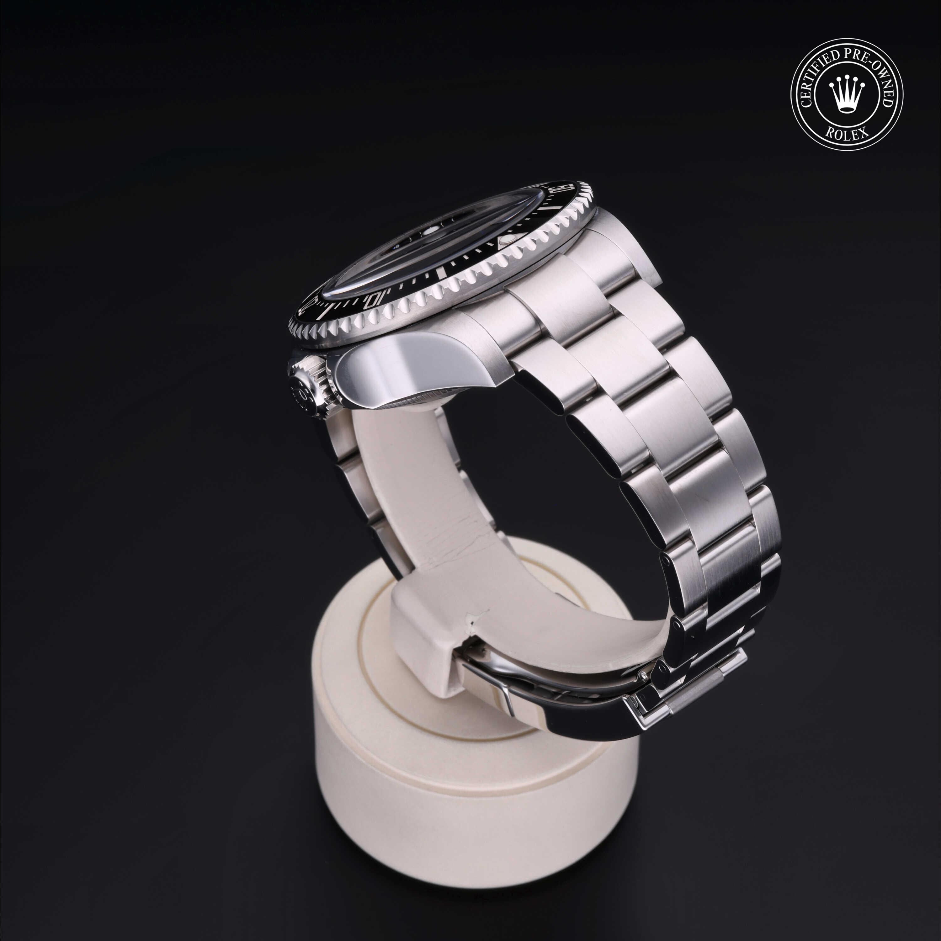 Rolex CPO Sea-Dweller M126660 front on white background