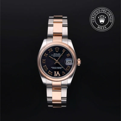 Rolex CPO Lady Datejust M178241 front on white background