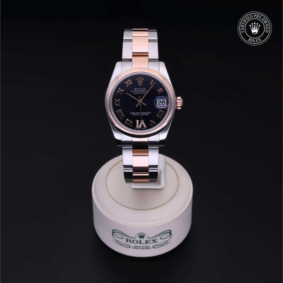 Rolex CPO Lady Datejust M178241 front on white background