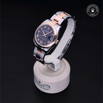 Rolex CPO Lady Datejust M178241 front on white background