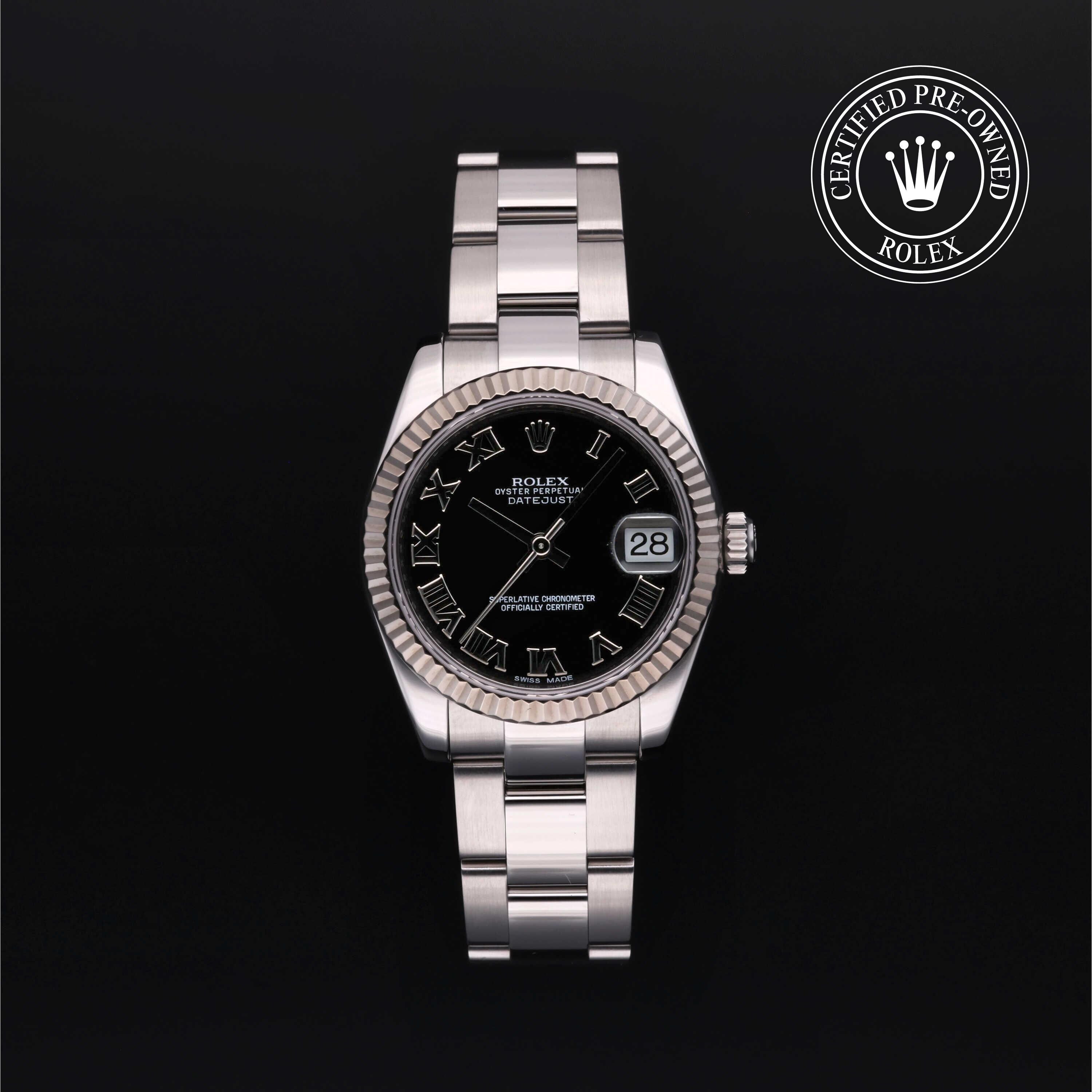 Rolex CPO Lady Datejust M178274 front on white background