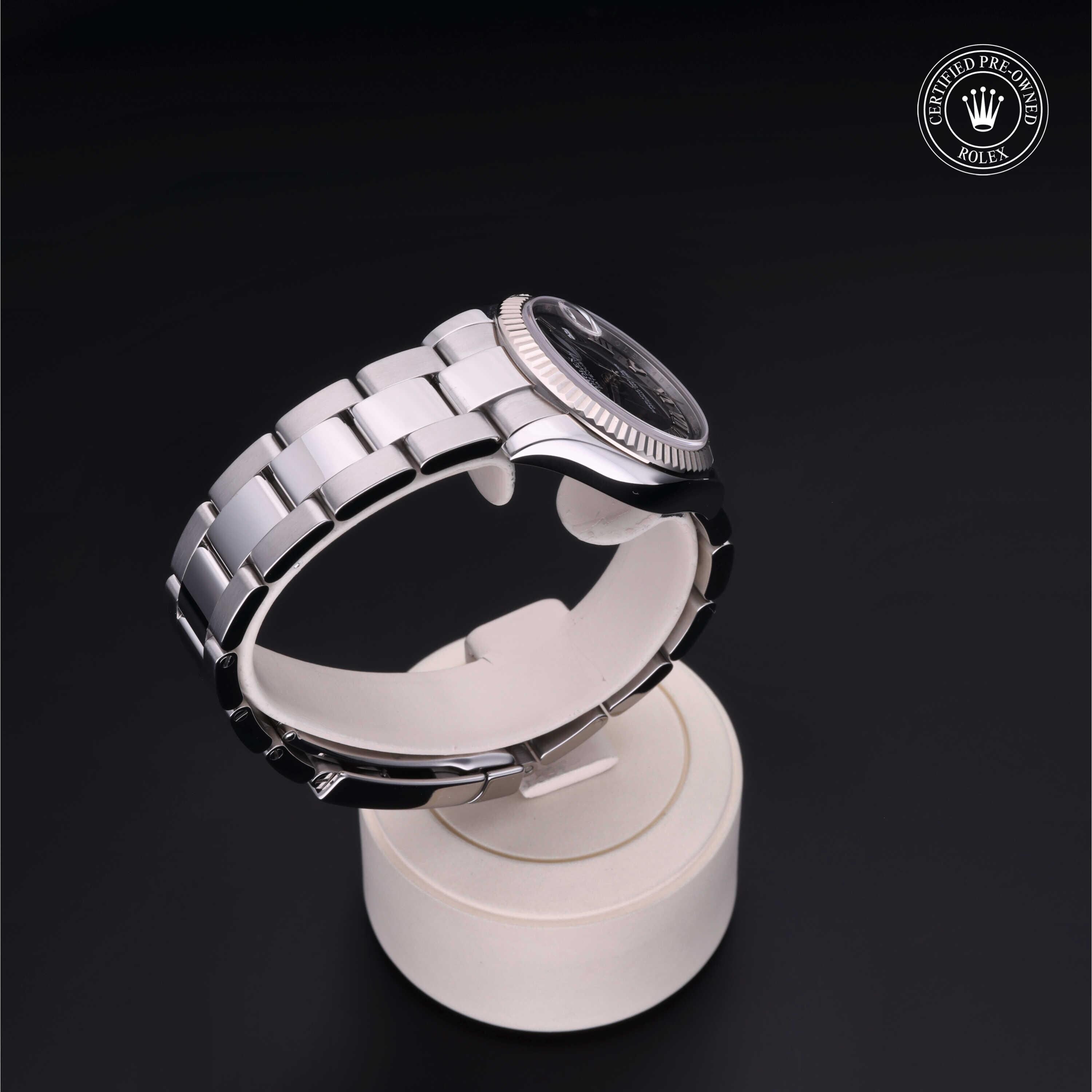 Rolex CPO Lady Datejust M178274 front on white background