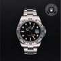 Rolex Certified Pre-owned Explorer M216570-0002 front on black background