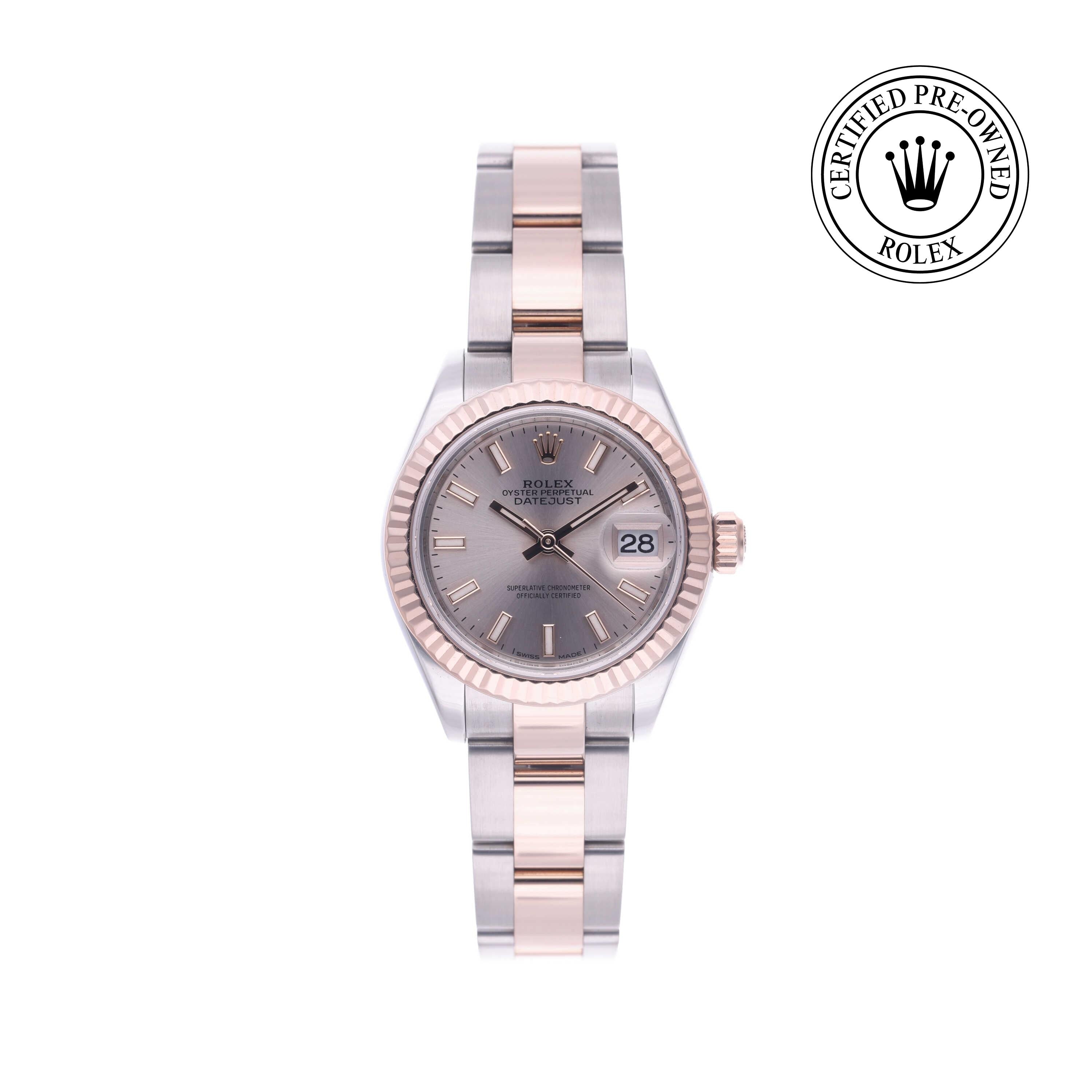 Rolex Certified Pre-owned Lady Datejust M279171-0002 front on white background