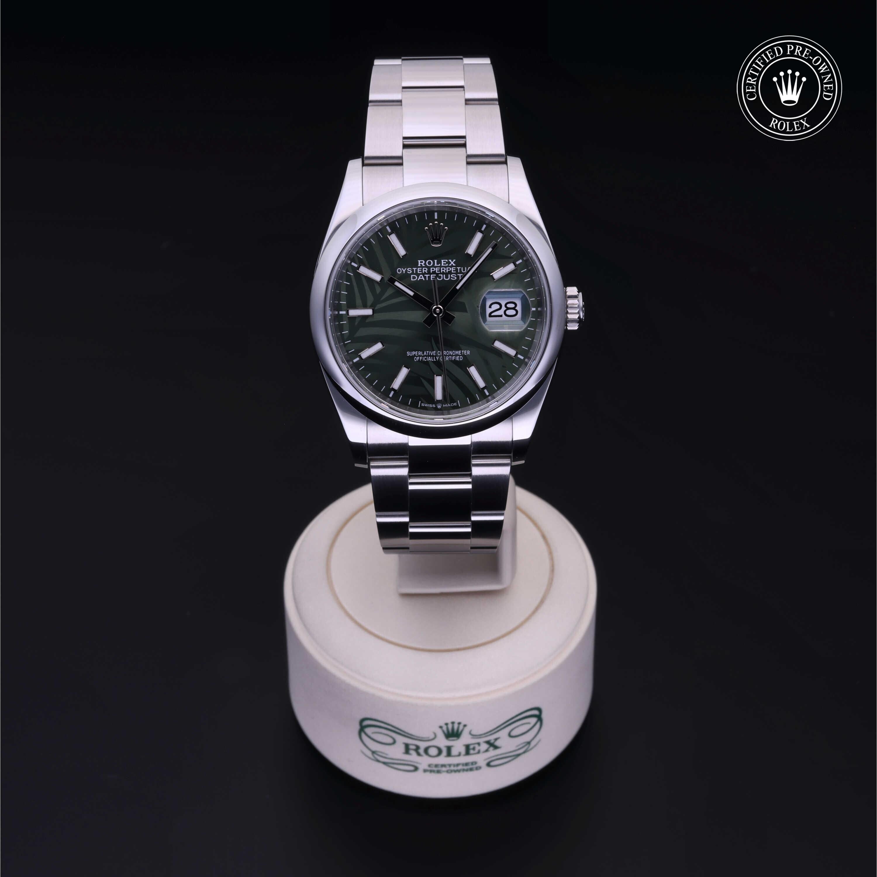 Rolex CPO Datejust M126200 front on white background