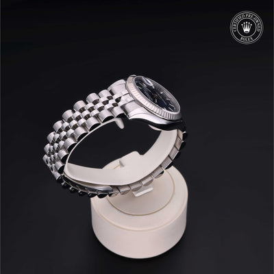 Rolex Certified Pre-owned Lady Datejust M178274-0037 front on black background