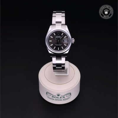 Rolex Certified Pre-owned Lady Datejust M279160-0010 front on black background