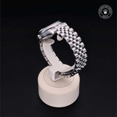 Rolex Certified Pre-owned Lady Datejust M178240-0001 front on black background