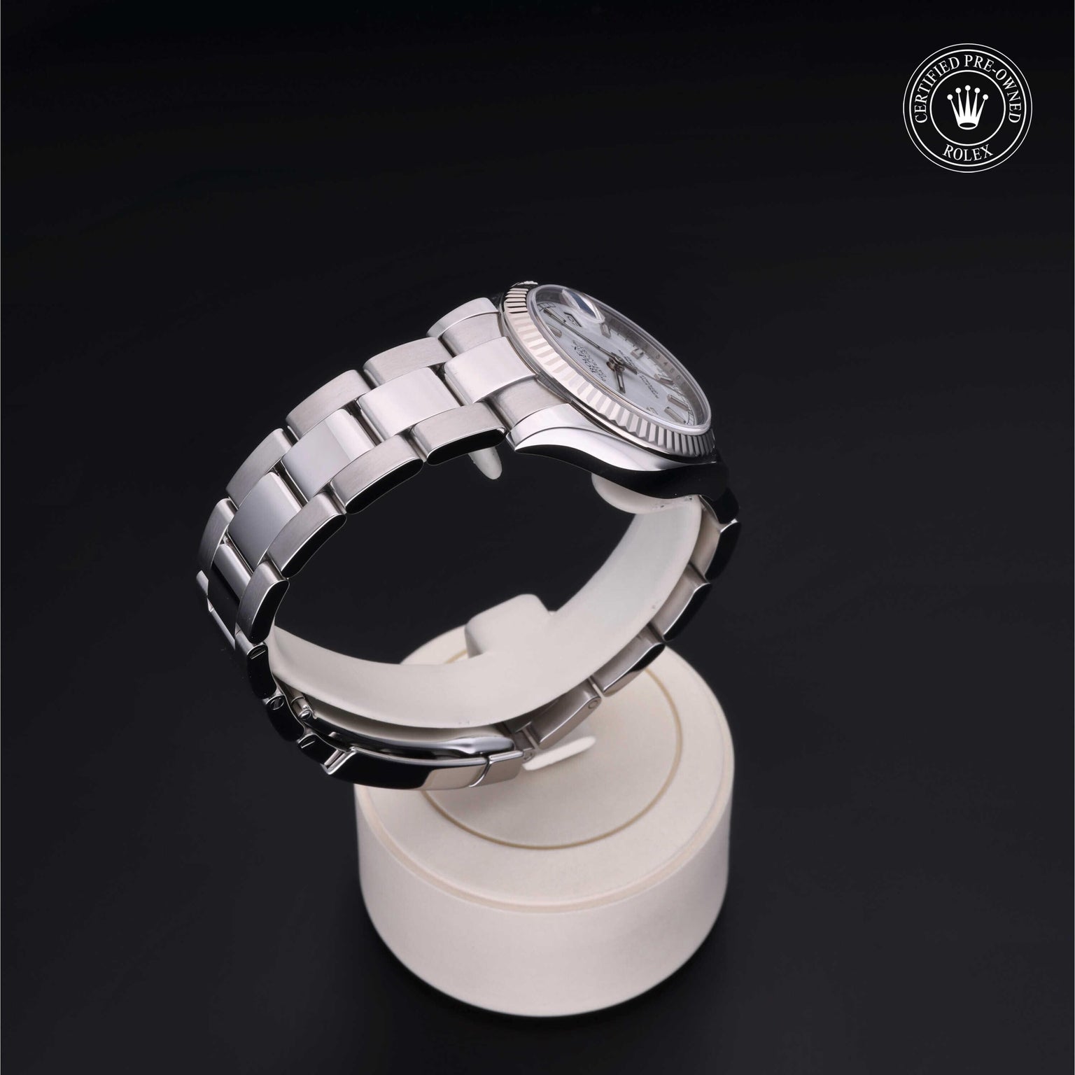 Rolex CPO Lady Datejust M178274 front on white background
