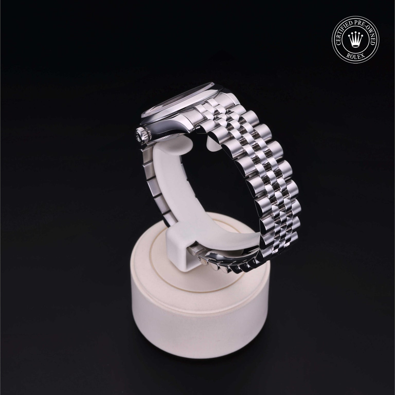 Rolex Certified Pre-owned Lady Datejust M178240-0005 front on black background