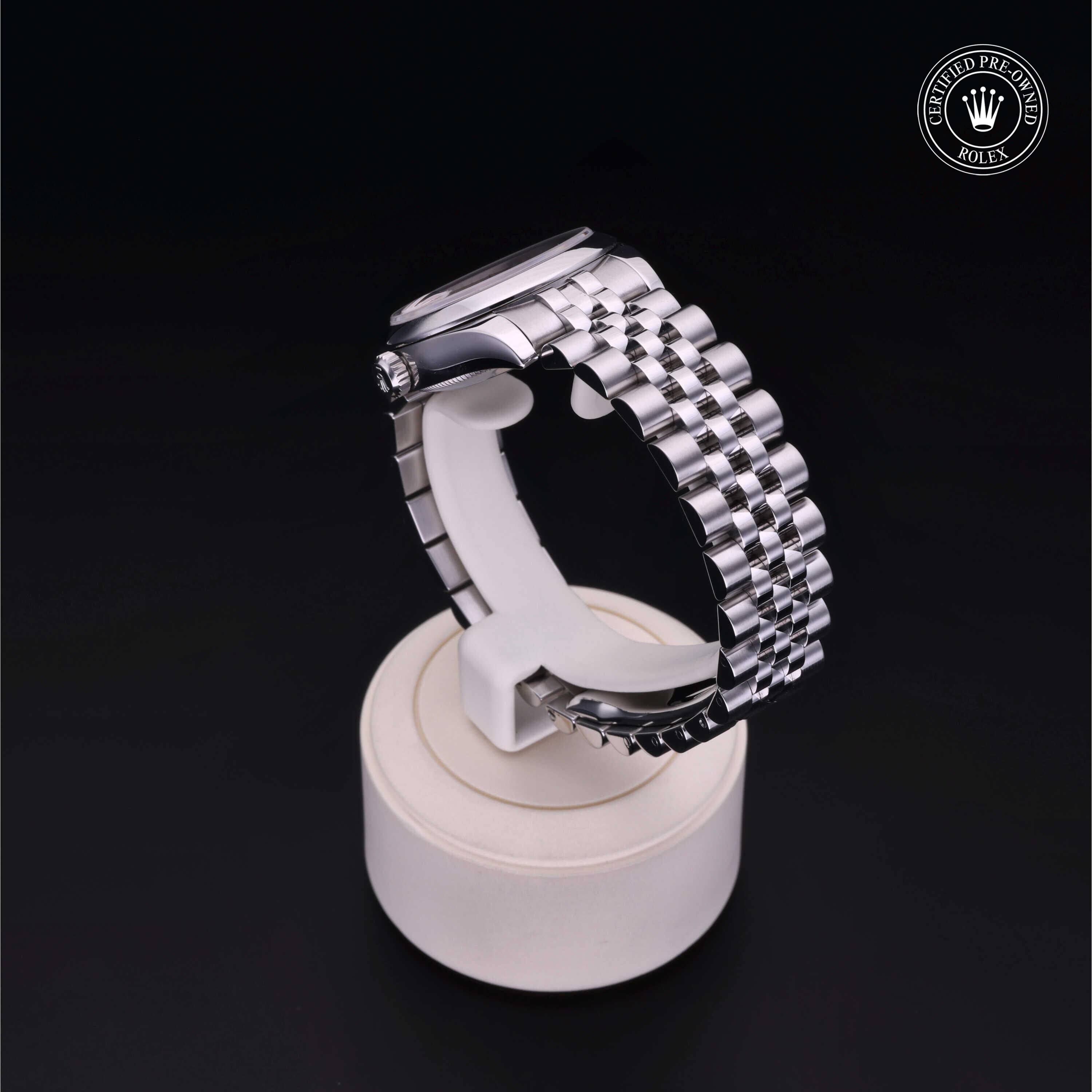 Rolex Certified Pre-owned Lady Datejust M178240-0005 front on black background