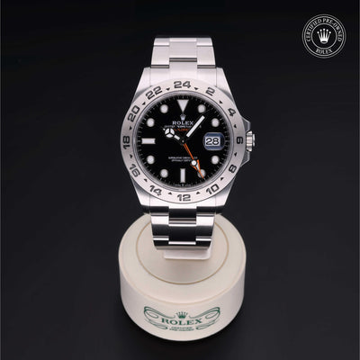 Rolex CPO Explorer M226570 front on white background