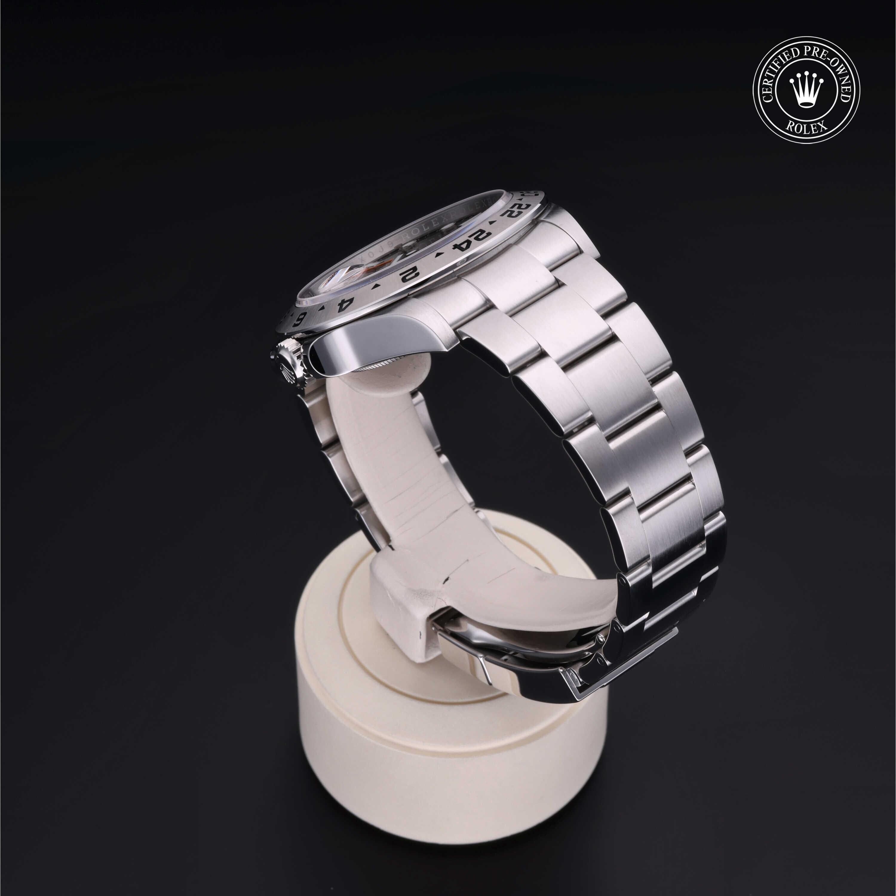 Rolex CPO Explorer M226570 front on white background