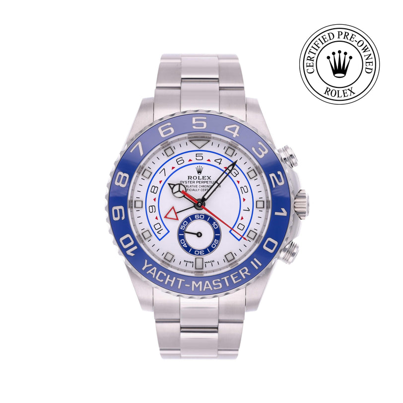 Rolex Certified Pre-owned Yacht-Master M116680-0002 front on white background