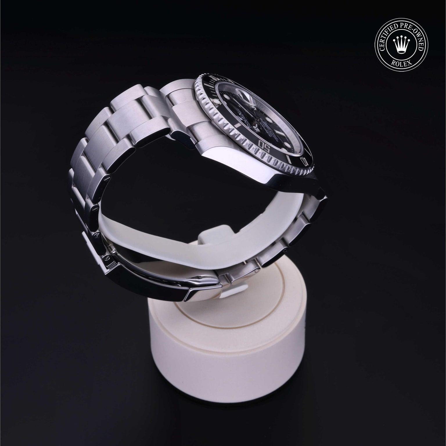 Rolex CPO Submariner M116610LN front on white background