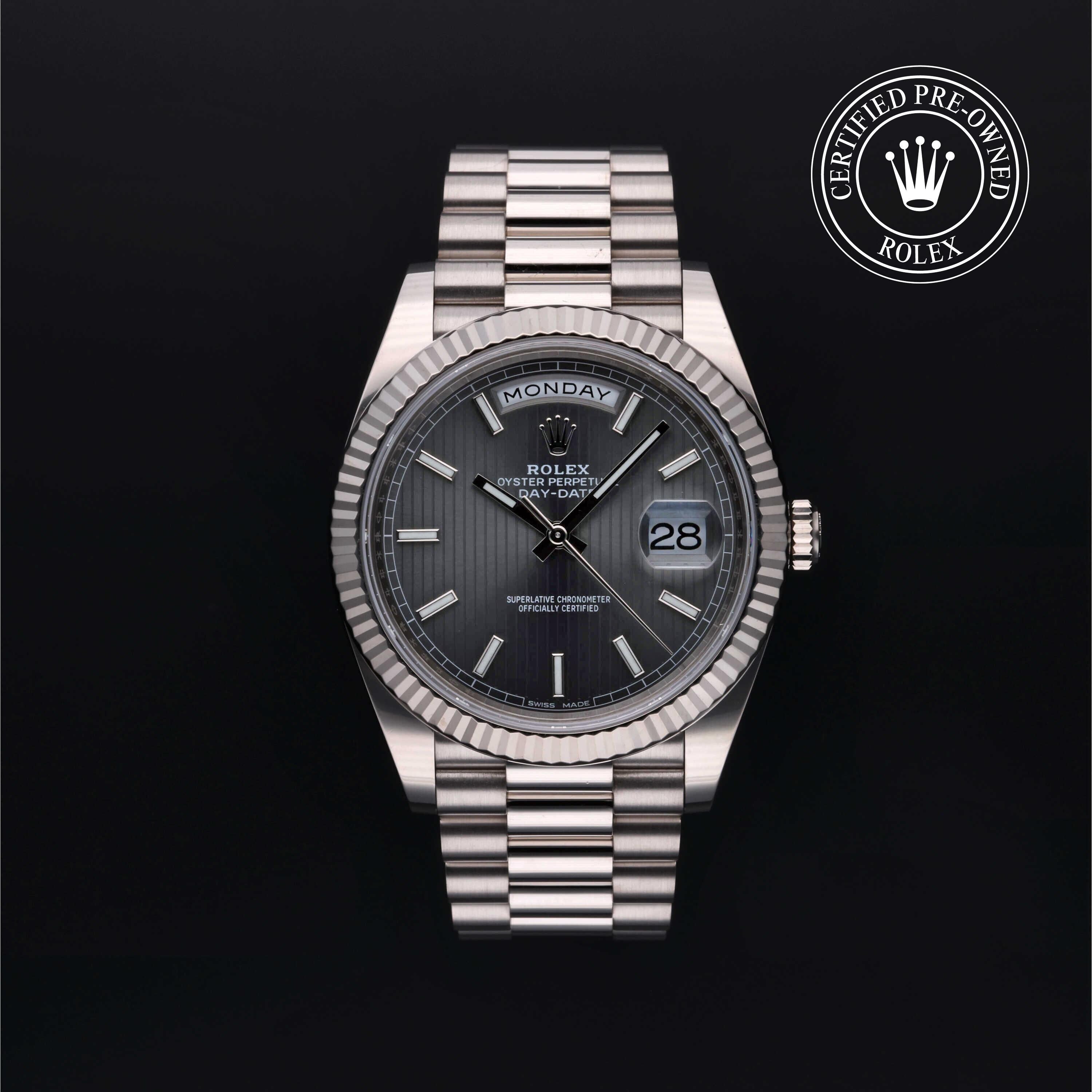 Rolex CPO Day-date M228239 front on white background