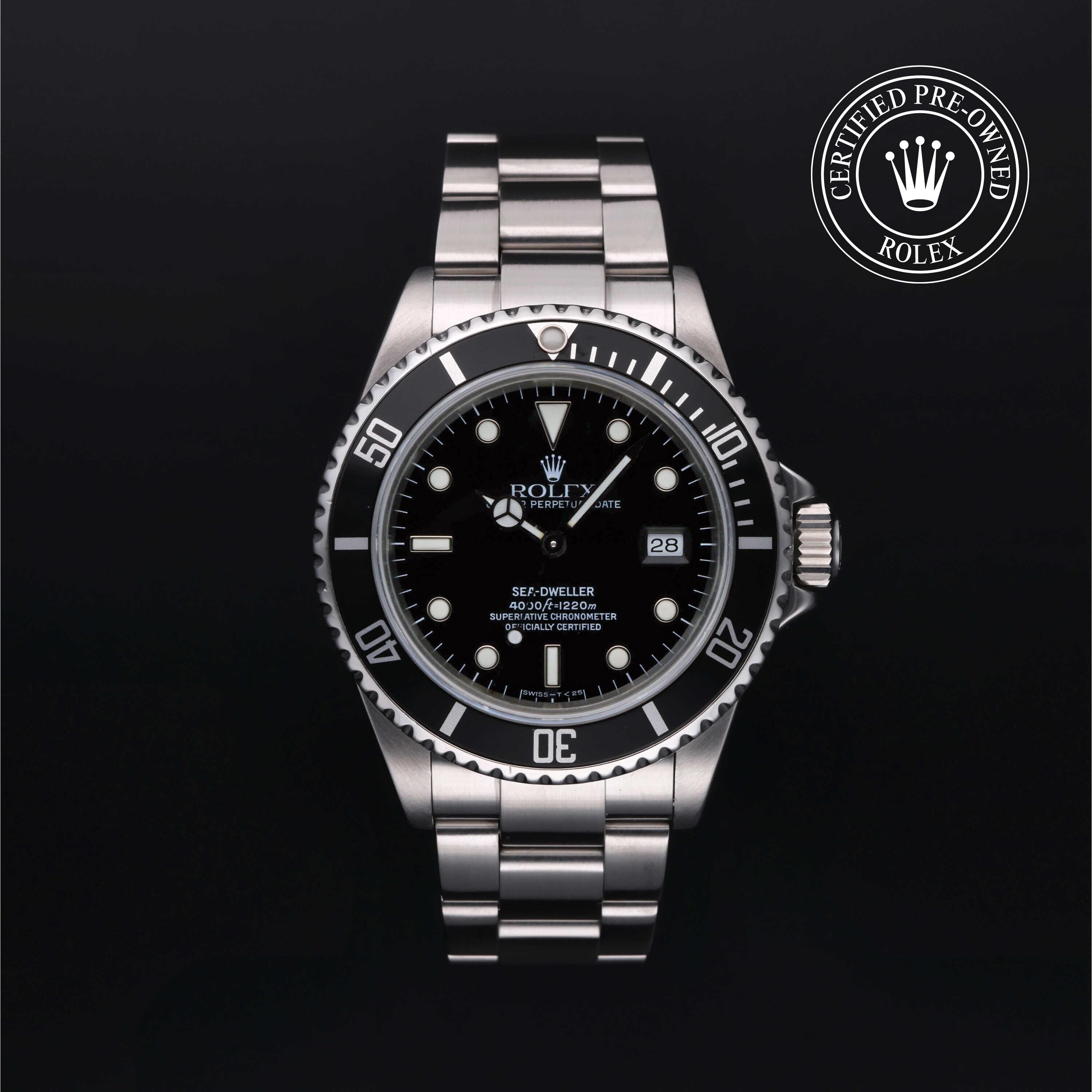 Rolex CPO Sea-Dweller M16600 front on white background