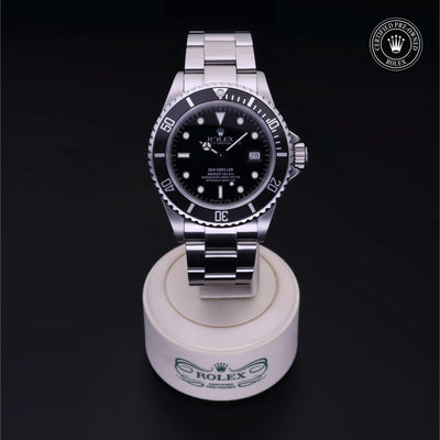 Rolex CPO Sea-Dweller M16600 front on white background