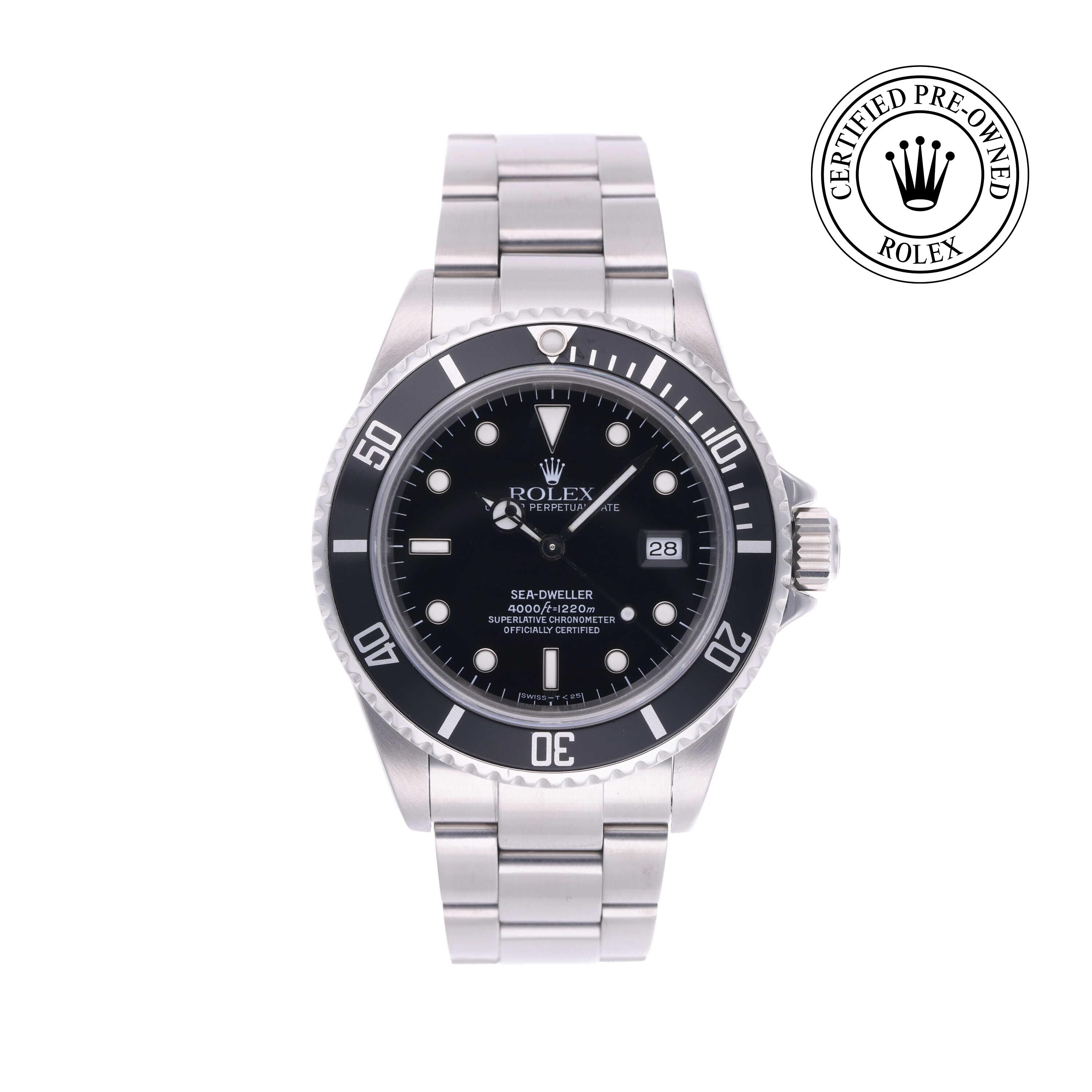 Rolex CPO Sea-Dweller M16600 front on white background