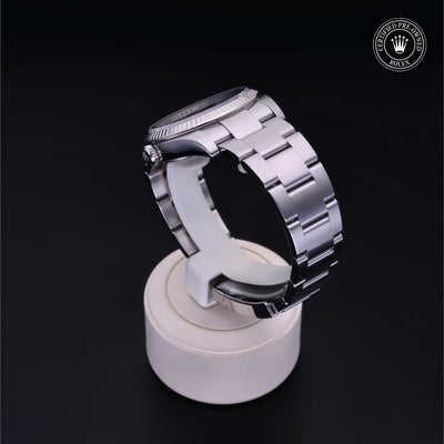 Rolex CPO Oyster Perpetual M116034 front on white background